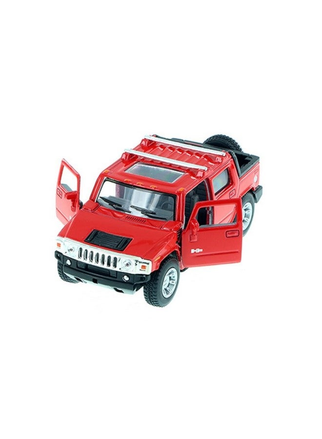 KiNSMART - H2 Hummer SUT Red Truck 5" 1:36 Scale Die Cast Metal Model Toy
