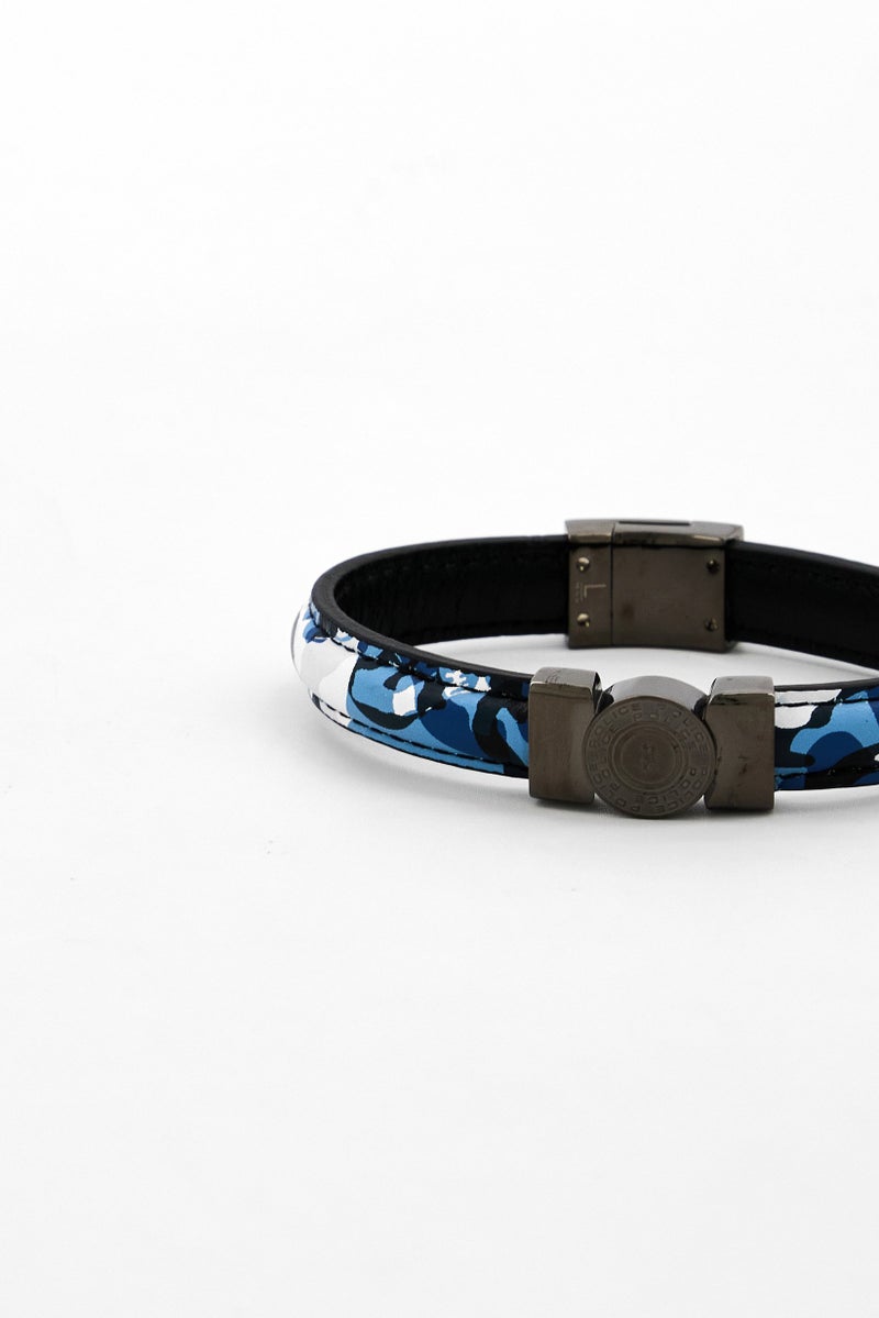 POLICE Men Leather Fashionable Bracelet, Multicolor  - Image 4