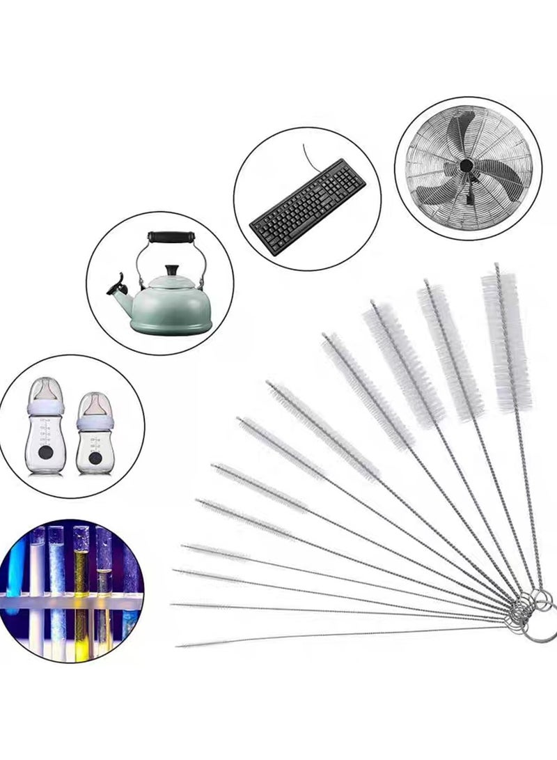 10pcs Nylon Bottle Straw Household Cleaning Brush Set Kitchen Cleaner Brushes Bristle Kit Pipe Tube Bottle Straw Washing Kettle  - Image 1