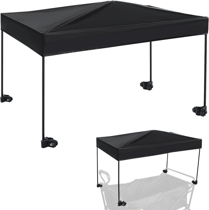 VOONKE Wagon Canopy Cover, Garden Portable Outdoor Push Awning, Stroller Canopy for Garden Wagon, Shopping, Camping, Fits Folded and Collapsible Wagons,22 × 38.2 Inch - Image 1