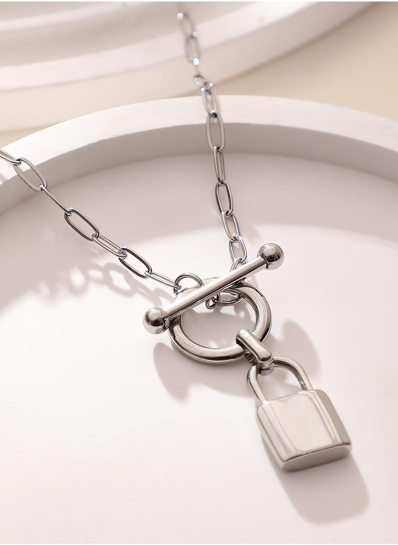 سوهي Women's The Anchor's Lock Chain Necklace  - Image 1