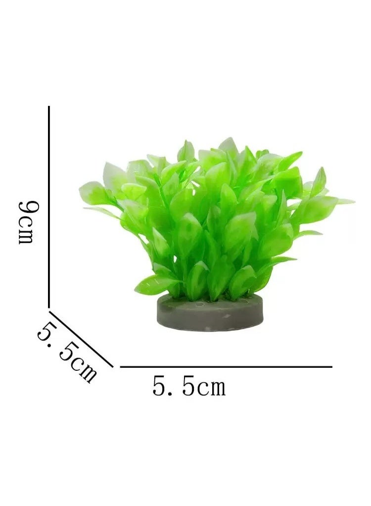 HUANXIN HOME YF Aquarium Simulation Plants, Fish Tank Plant Decoration Accessories Aquatic Decorations Decorative Water Plants, Purple and Green, 2 PCS - Image 4