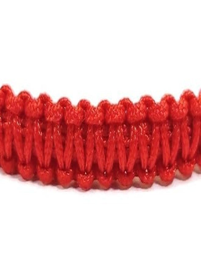 SUSVIJ Handmade Black Thread Evil Eye Bracelet – Adjustable Protection Nazar Bracelet Set for Men, Women, Boys & Girls | Kala Dhaga Survival Bracelets | Unisex Spiritual Jewelry (Red_2) - Image 3