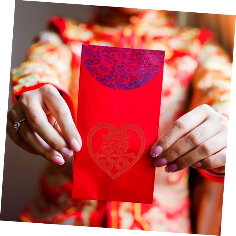 200 Pcs Nonwoven Wedding Stickers Hand Throw Decorations Traditional Chinese Wedding House Setup - Image 3