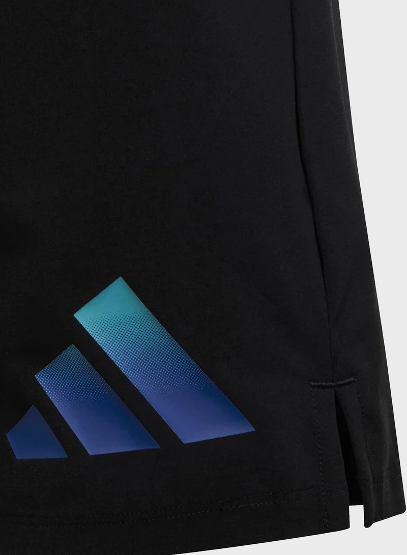 Adidas Kids Train Icon Aeroready Woven Shorts