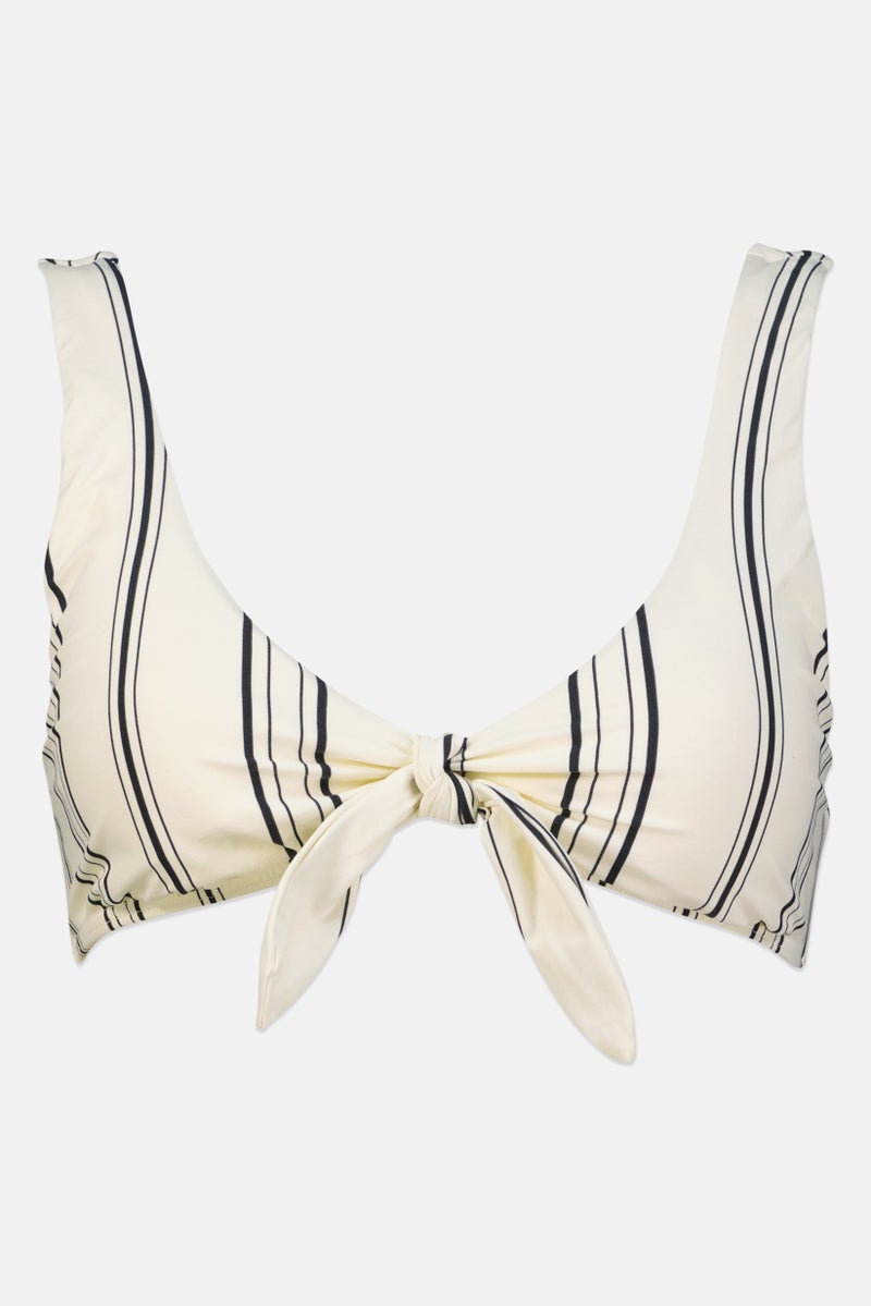 Billabong Women Stripe Bikini Top, Multicolor - Image 2