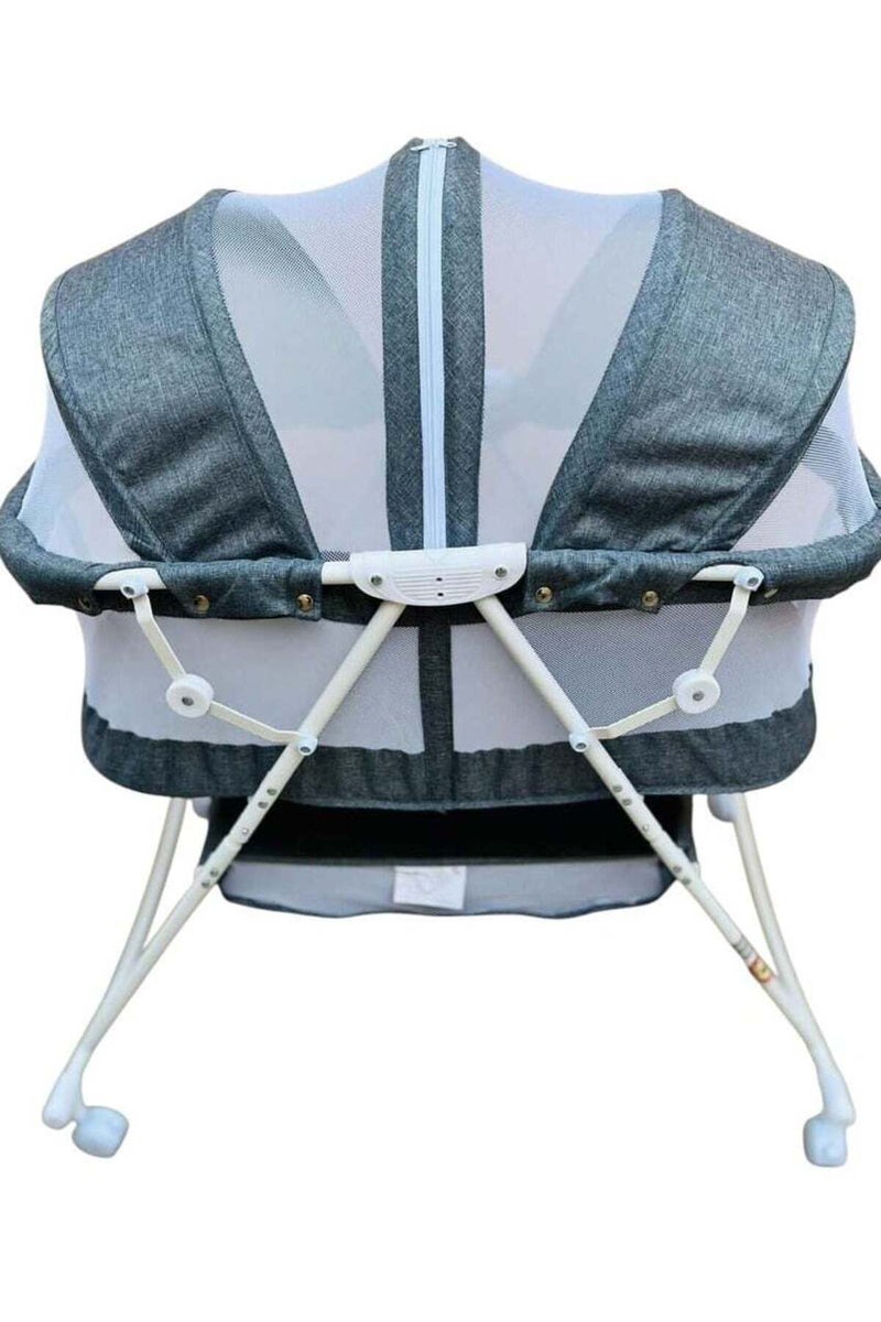 3-in-1 Portable Adjustable Foldable Baby Bed and Travel Cradle with Canopy and Pillow