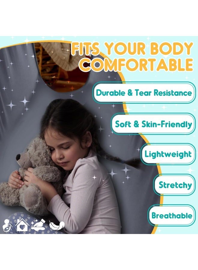 Chihee Sensory Swing Therapy Swing Hammock Indoor Outdoor for Kids, Hardware Included, Soft Breathable Nylon Cuddle Swing Joy Hammock for Child Adult with Autism, ADHD, Aspergers, Sensory Integration - Image 2
