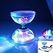 HenMerry Chinese Diabolo Yoyo Set Triple Bearing LED Diabolo Yoyos Juggling Toys with Diablo Sticks String Net Bag Easier StartFasterStable Lasts Longer Blue - Image 4