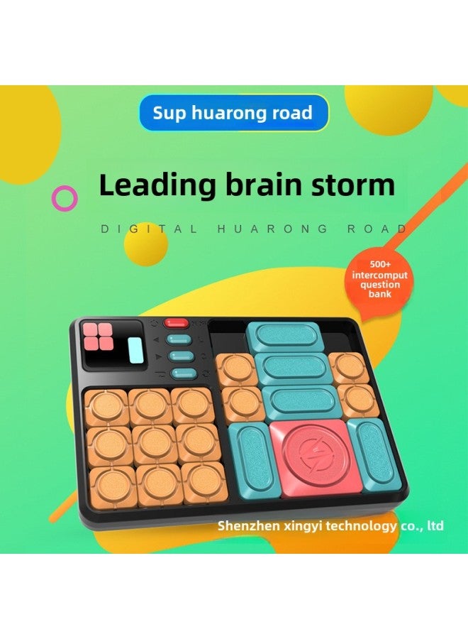 Intelligent Huarong Road Electronic Edition Puzzle Magnetic Suction Sliding Digital Educational Toys For Adults And Children-Color:Huarong Road X100 Black Chinese (shipped Without Batteries)  - Image 3
