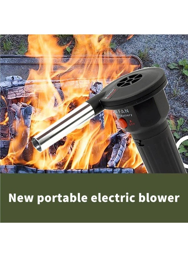 صونري مروحة شواء، مروحة هواء محمولة خفيفة الوزن قابلة لإعادة الشحن بقوة 5 فولت للطهي في الهواء الطلق - Image 2