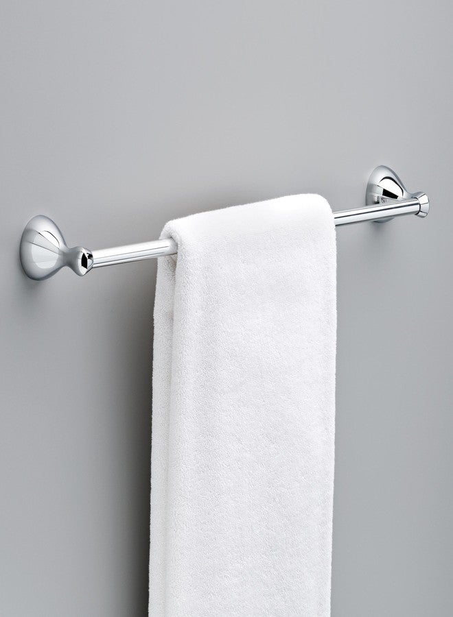 Delta Foundations (1-Pack) 24'' Towel Rack for Bathroom Polished Chrome Bar Holder Wall Mounted Rod, Hardware | Accessories FNDS24-PC - Image 2