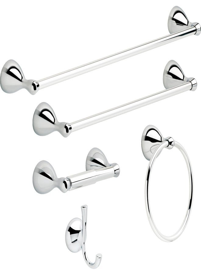 Delta Foundations (1-Pack) 24'' Towel Rack for Bathroom Polished Chrome Bar Holder Wall Mounted Rod, Hardware | Accessories FNDS24-PC - Image 3