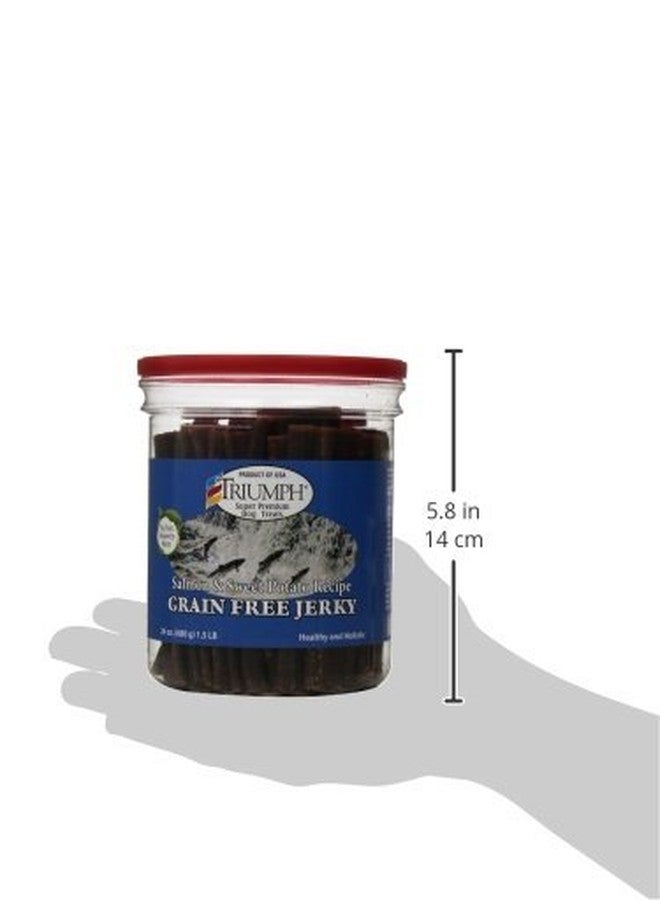 Triumph Super Premium Dog Treats 00851 Dog Salmon & Sweet Potato Jerky, 48-Ounce 3 pounds - Image 5