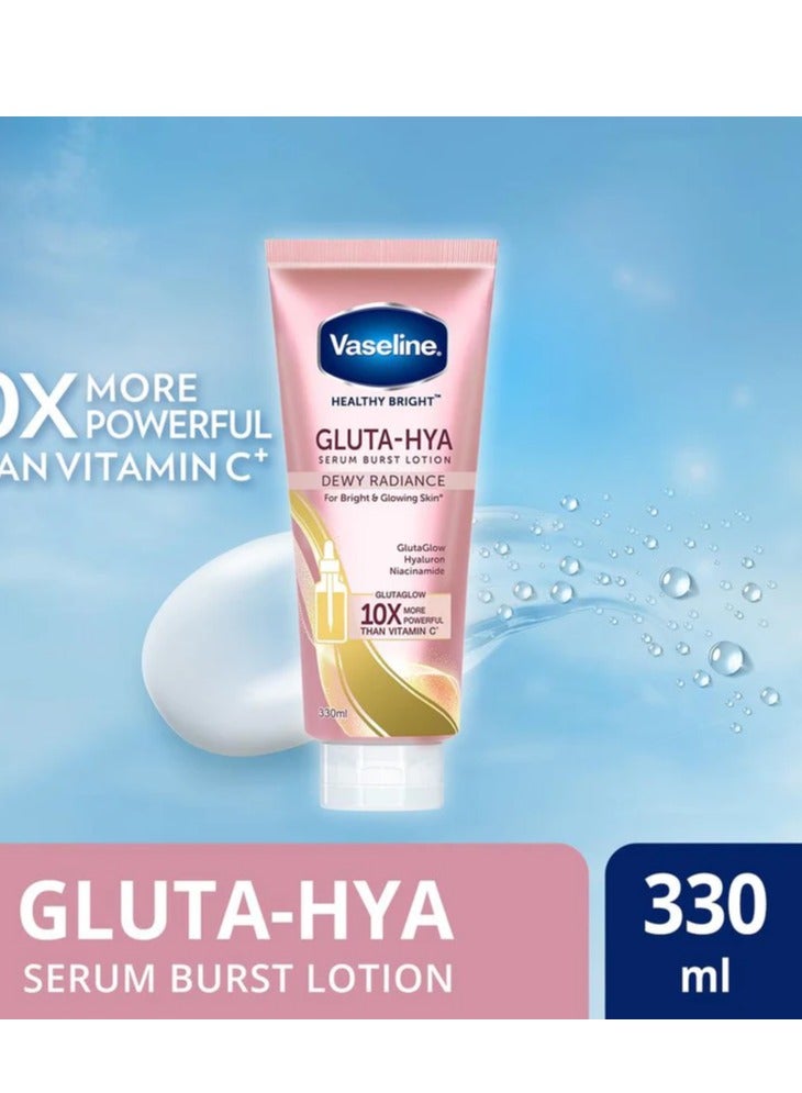 Vaseline Vaseline Gluta-Hya Radiance Body Lotion - 330ml | Hydrating Formula with Hyaluronic Acid | 24hr Moisture for Glowing Skin  - Image 2