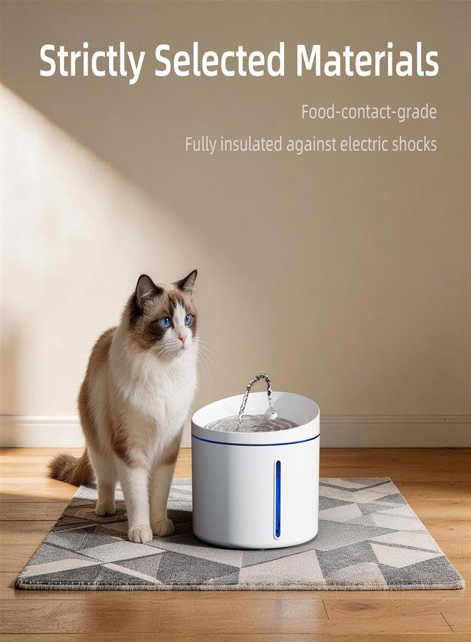 DOGNESS Pet Water Fountain for Cat & Small Dog 108oz/3.2L (D06-White) - Image 3
