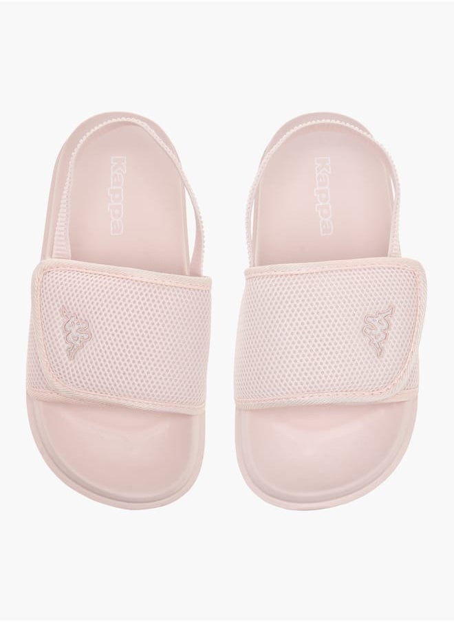 Kappa - Girls Textured Slides With Elastic Strap - Image 1