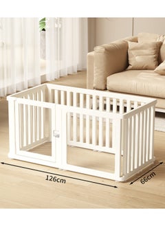 Kidle Pet Dog Fence Translucent Acrylic Small Dog Home Dog House Balcony Safety Fence Dog Cage  - Image 2