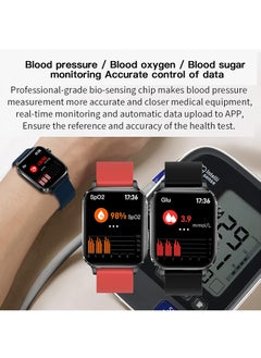 Generic F100 Smart Watch, ECG Monitor, 1.7-inch HD Touch Screen, Fitness Tracker with Heart Rate/Sleep Monitor/Message Reminder, 24 Sports Modes  - Image 4