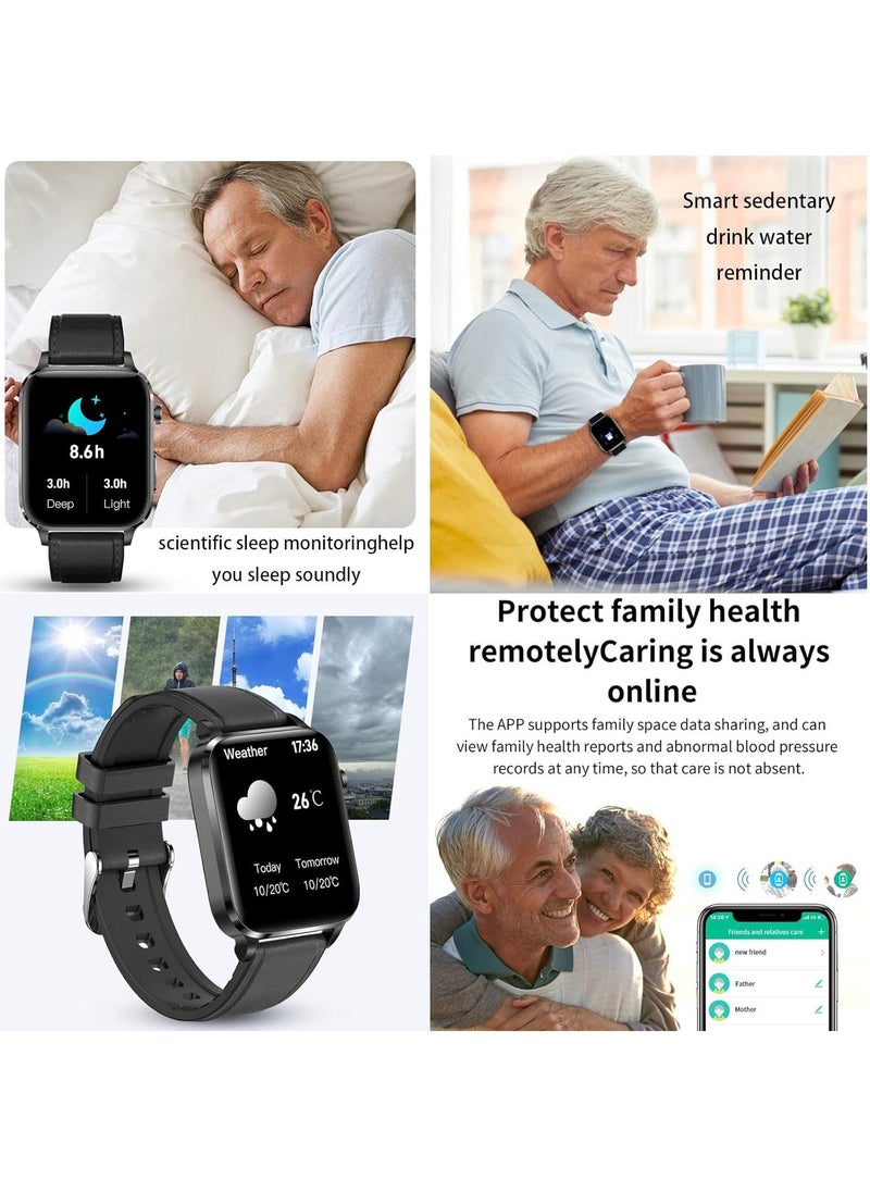 Generic - F100 Smart Watch, ECG Monitor, 1.7-inch HD Touch Screen, Fitness Tracker with Heart Rate/Sleep Monitor/Message Reminder, 24 Sports Modes - Image 1
