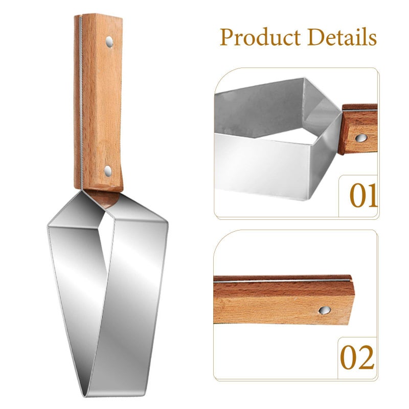 2PCS Stainless Steel Watermelon Slicer Portable Triangle Cutter Tool For Fruit Melon Cutting Kitchen Gadget Summer Picnics - Image 4