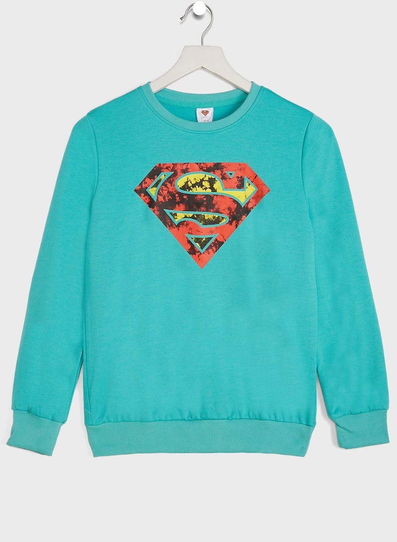 Warner Bros Youth Superman Sweatshirt  - Image 1