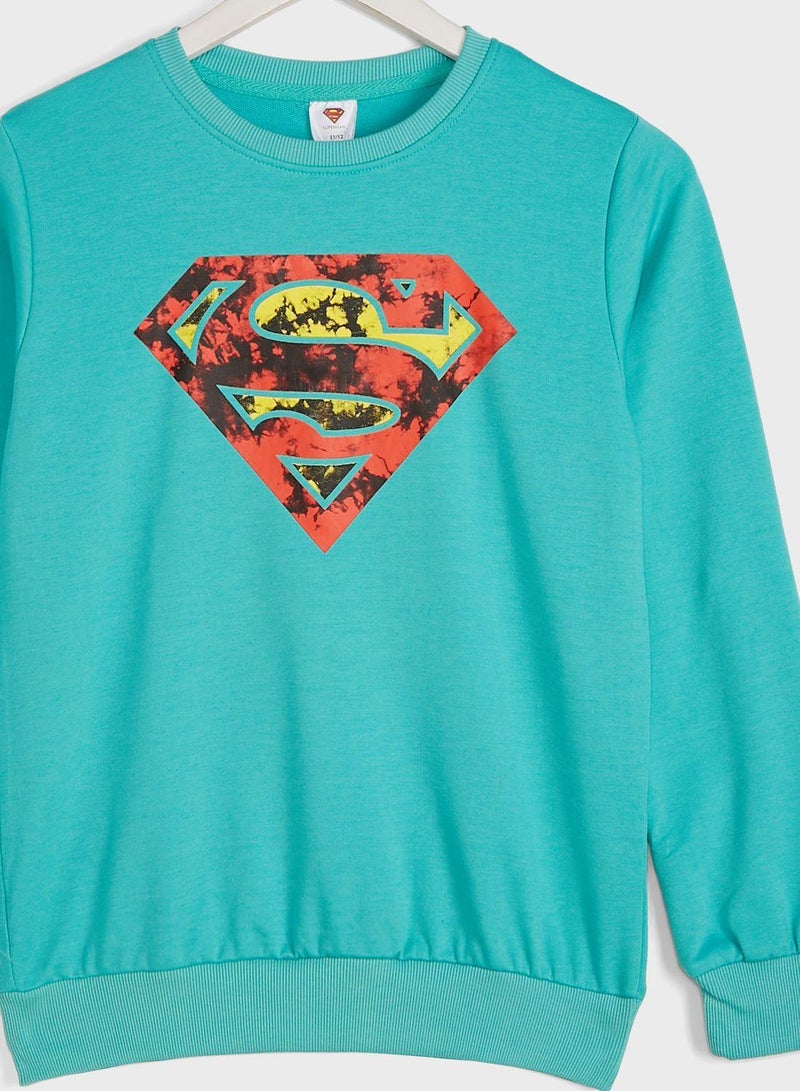 Warner Bros Youth Superman Sweatshirt  - Image 3