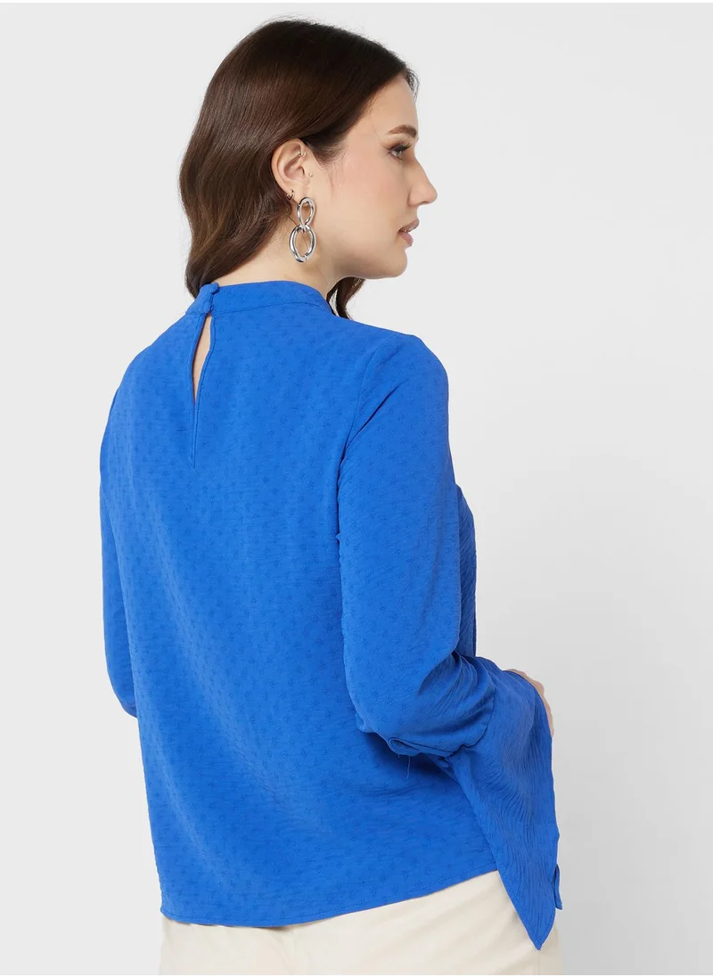 VERO MODA Flared Sleeve Knitted Top
