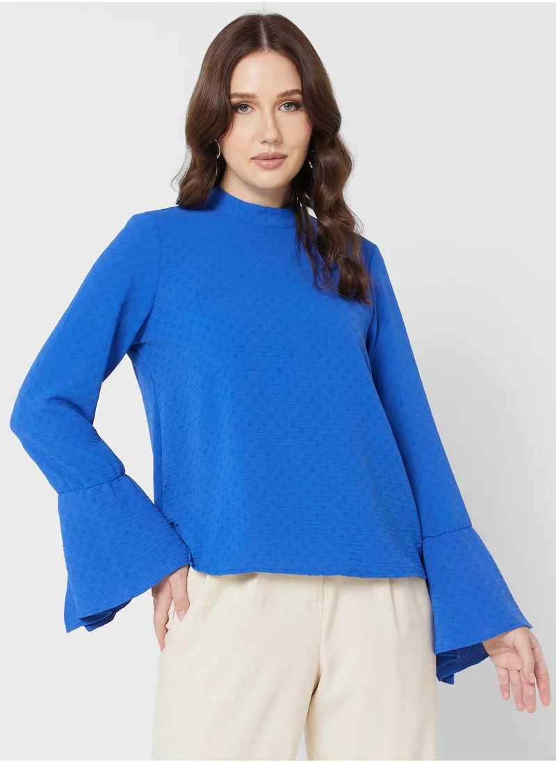 VERO MODA Flared Sleeve Knitted Top