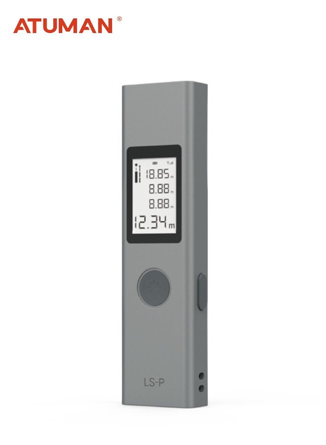 ATuMan LS-P Laser Measure 11 in 1 Digital Laser Distance Meter, Super Long Battery Life, M/in/Ft Unit Switching Backlit LCD and Pythagorean Mode, Measure Distance, Area and Volume (131 Feet) - Image 1