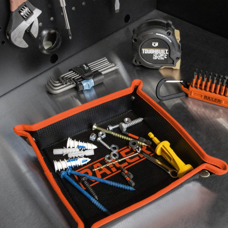 Railer MagMat Tray â€“ Magnetic Tool Mat & Parts Tray â€“ 10x10 Flexible Magnetic Mat Holds 17 lbs â€“ Heavy Duty Magnet Pad for Mechanics â€“ Non-Slip Magnetic Work Mat & Tool Pad for Auto Repair - Image 4