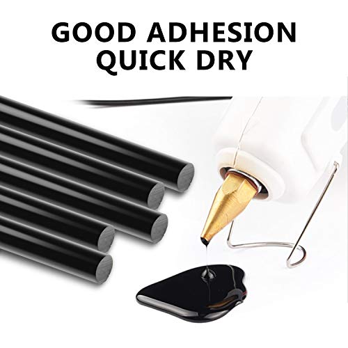 ENPOINT 72 Pack Black Hot Glue Sticks Bulk, 0.27x4" Mini Hot Glue Sticks for Car Dent Repair Handmade DIY Art Craft Home Office Project Craftwork Fix & Repairs - Image 3