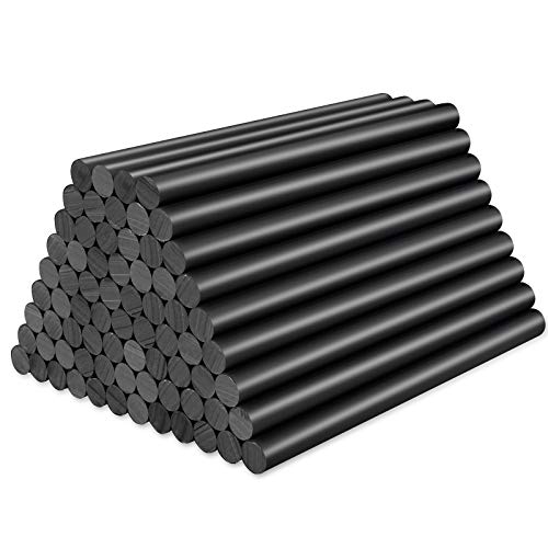 ENPOINT 72 Pack Black Hot Glue Sticks Bulk, 0.27x4" Mini Hot Glue Sticks for Car Dent Repair Handmade DIY Art Craft Home Office Project Craftwork Fix & Repairs - Image 1