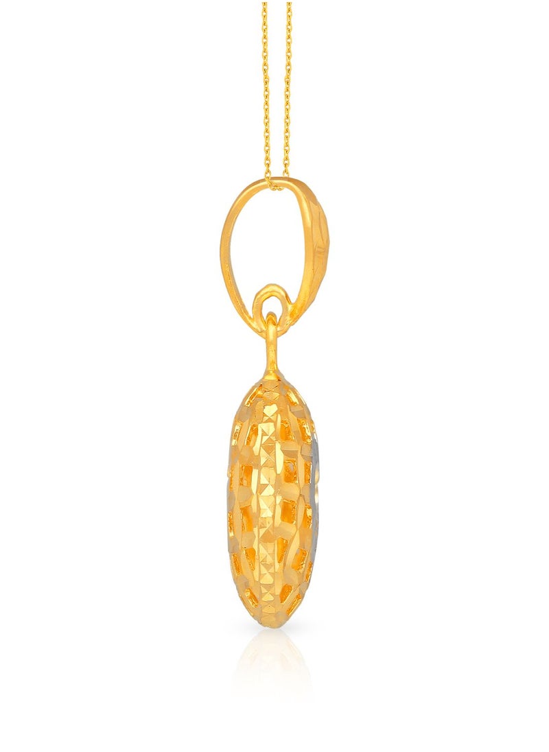 Malabar Gold and Diamonds - 22 Carat 916 Purity Two Tone Gold Pendant PD4118217T For Women - Image 1