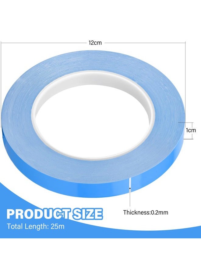 HOAOH Thermal Adhesive Tape, 25m x 10mm x 0.20mm Double Side Thermal Tapes Cooling Heatsink Pad Apply to LED, IGBT IC Chip Computer CPU GPU Modules MOS Tube SSD Drives - Image 2