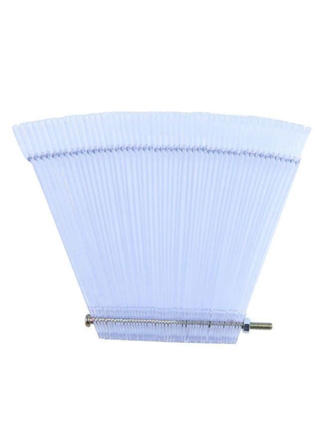 Adecco LLC 50 Pcs Transparent Nail Swatches Sticks Fanshaped Nail Art Tips Nail Polish Display Board Practice Sticks With Metal Screw Holder - Image 5
