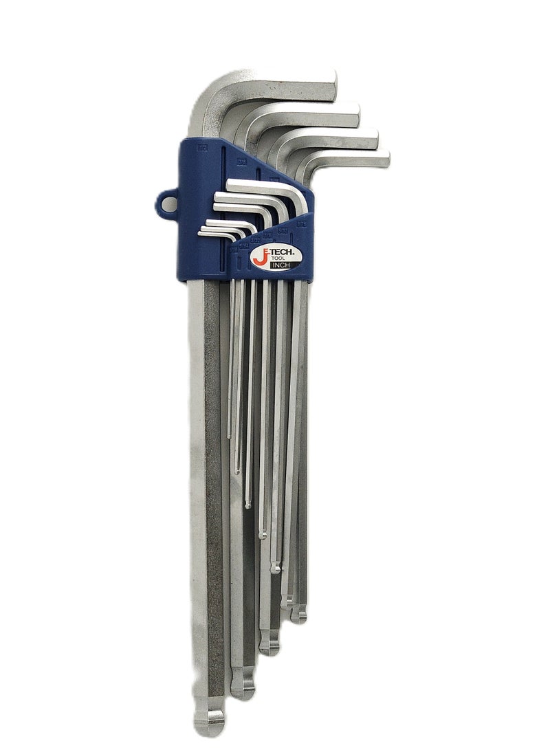Jetech Hex Key Set, 10-Piece Metric Allen Key Set, 1.5-12 mm, Anti-Slip Long Ball End Hex Wrench Set, Hex Key Set for Disassembling Mechanical Equipment, Vehicle, and Bicycle Repairs - BL-C10 - Image 1