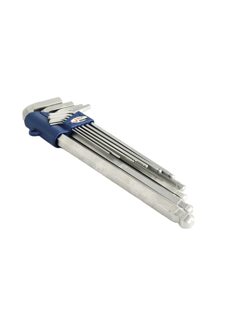 Jetech Hex Key Set, 10-Piece Metric Allen Key Set, 1.5-12 mm, Anti-Slip Long Ball End Hex Wrench Set, Hex Key Set for Disassembling Mechanical Equipment, Vehicle, and Bicycle Repairs - BL-C10 - Image 3