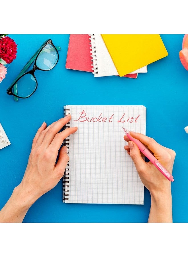 FLEXOFFICE 10-Pack Multicolor Pen, Retractable Ballpoint Pen Assorted Ink, 0.7Mm Fine Point, Back To School Supplies For Kids, Teens, Office Supplies For Adults, Gifting For Back To School - Image 5