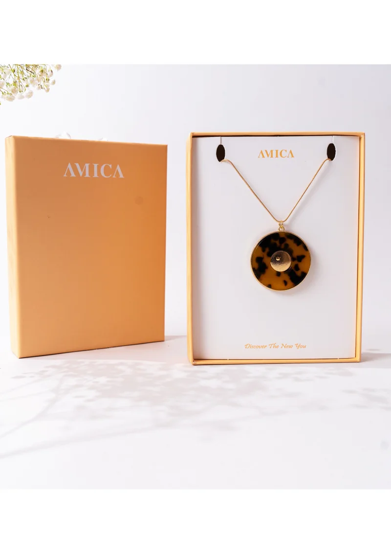 AMICA Acrylic Pendant Long Necklace
