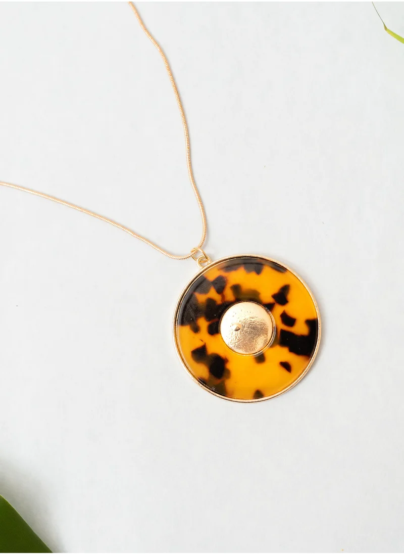 AMICA Acrylic Pendant Long Necklace