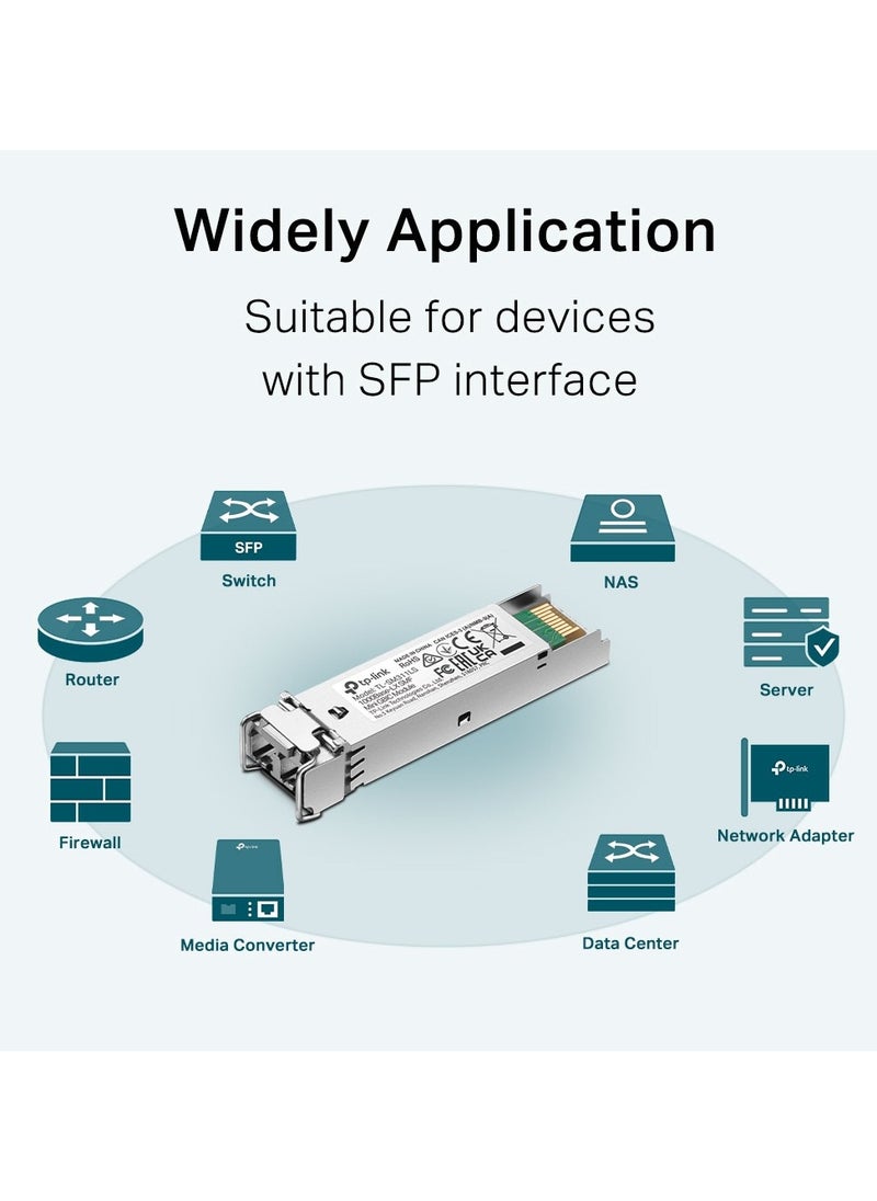 Tp-link Tl TP-Link TL-SM311LS MiniGBIC Module, 1310nm Wavelength, IEEE 802.3z Standard & Protocol, 1.25 Gbps Data Rate, Single-Mode Fiber Type | SM311LS  - Image 4