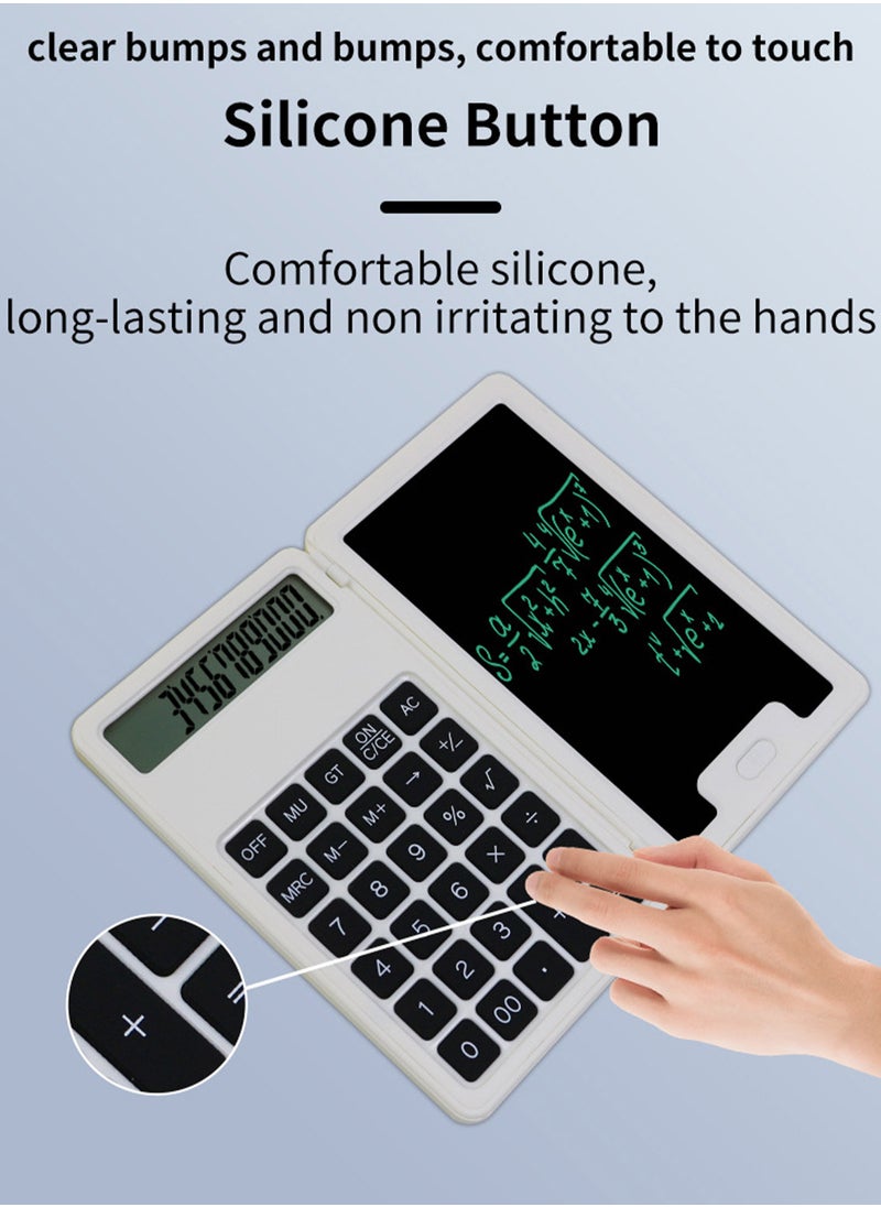 MaBaby - Scientific Calculators Foldable，Scientific Calculator with Notepad, Large 12-Digit Display Screen,  Ideal for Basic Math, Perfect School Supplies for Students - Image 1