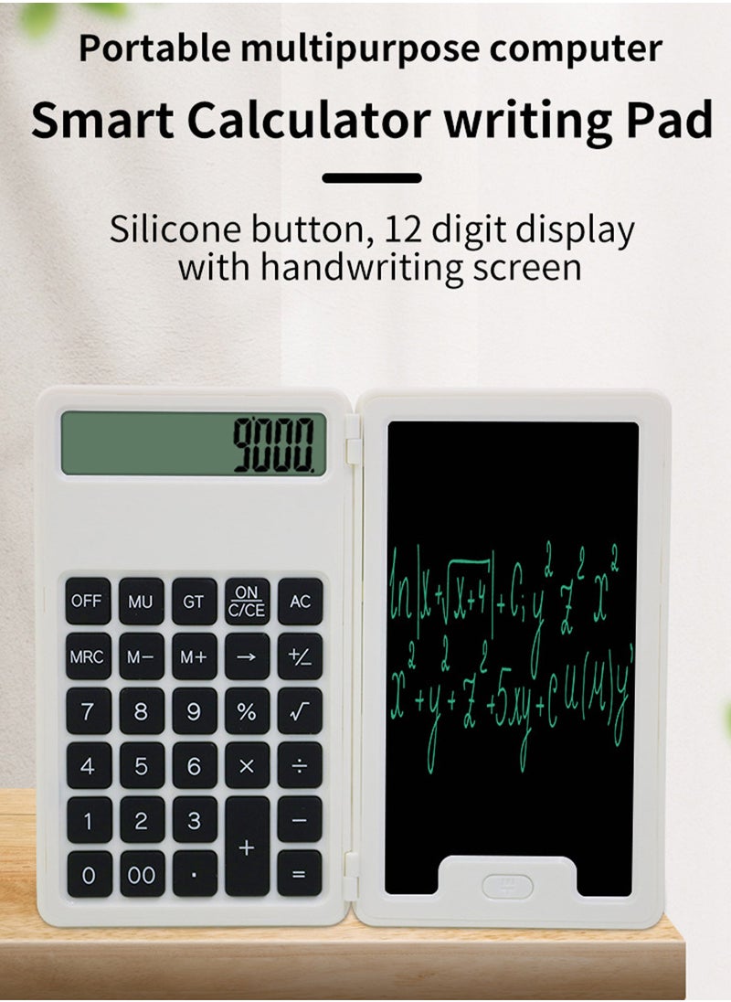 MaBaby - Scientific Calculators Foldable，Scientific Calculator with Notepad, Large 12-Digit Display Screen,  Ideal for Basic Math, Perfect School Supplies for Students - Image 1