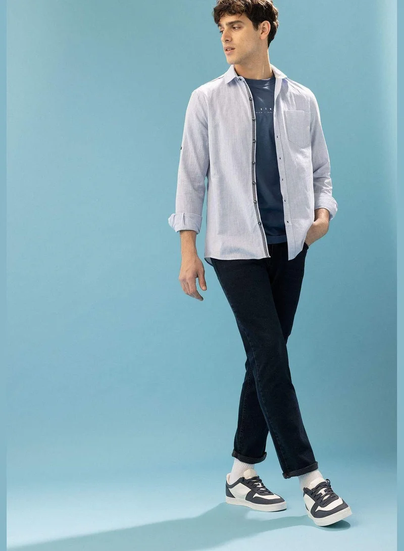 DeFacto Regular Fit Straight Leg Jean Trousers