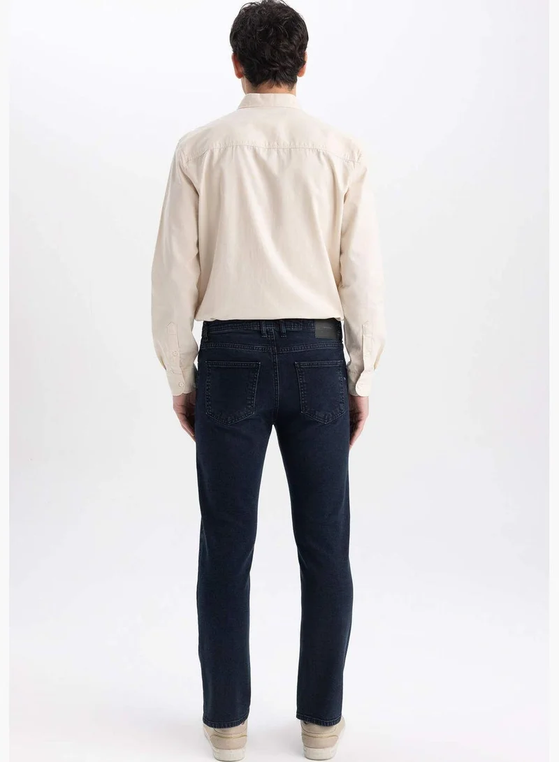 DeFacto Regular Fit Straight Leg Jean Trousers