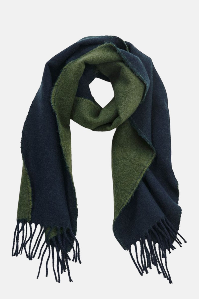 Tchibo وشاح رجالي منسوج 30 × 190 سم، أزرق داكن - Image 2