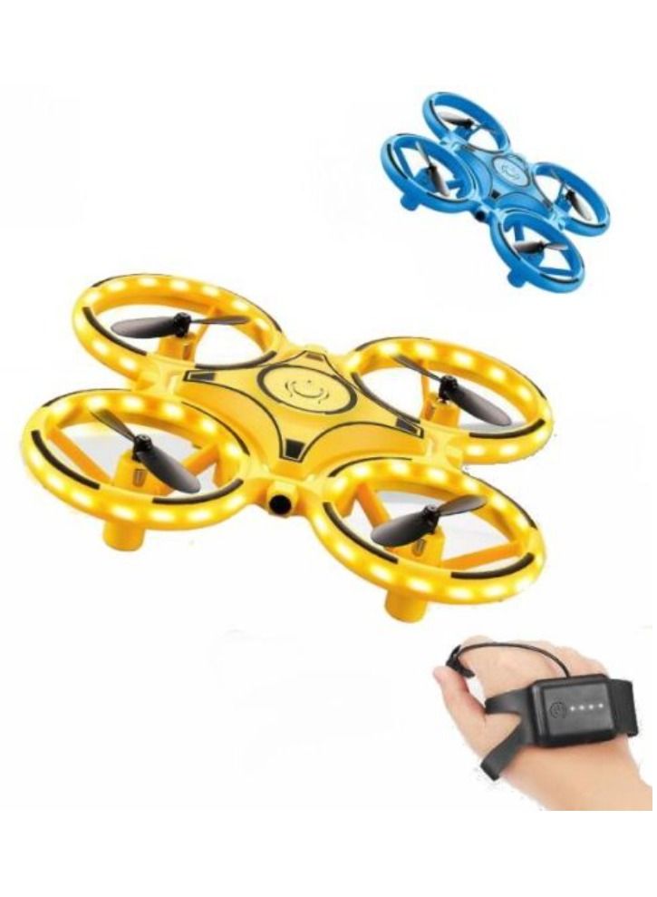 ACLIX 3-in-1 RC Induction Hand Watch Gesture Control Mini UFO Drone with LED Light Toys - Image 1