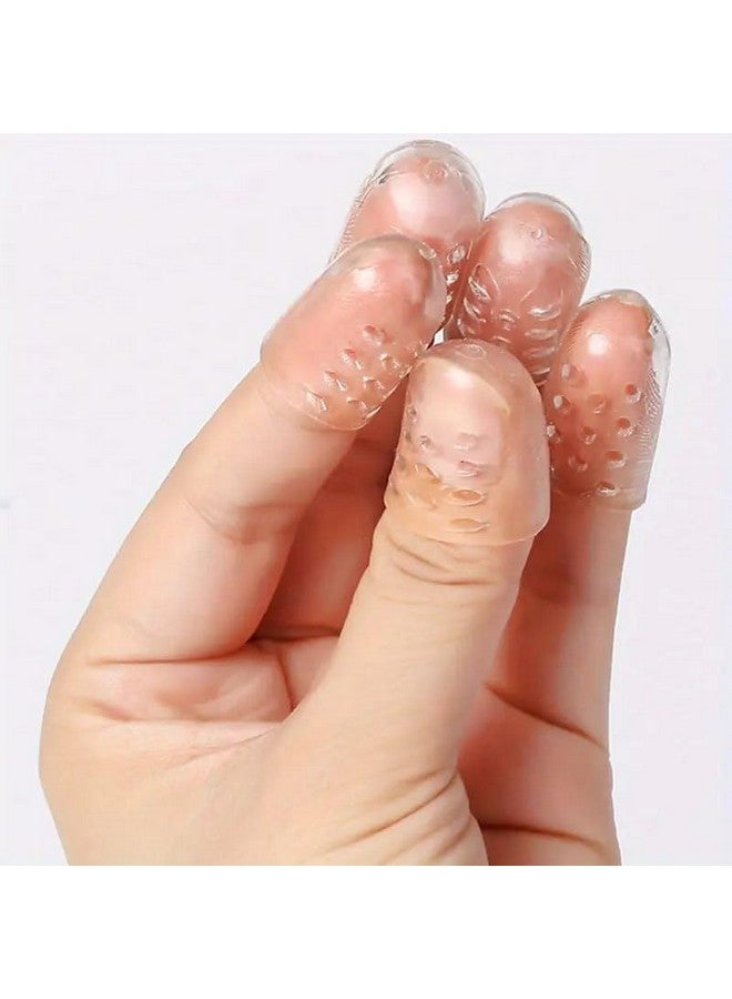 ARUP أروپ غطاء أصابع القدم المرطب سيليكون واقيات الأصابع والقدمين شفاف وقابل للتنفس الجمال والعناية الشخصية أغطية أصابع القدم السيليكونية غطاء واقي للأصابع لتخفيف الألم للنساء (10 قطع) - Image 5