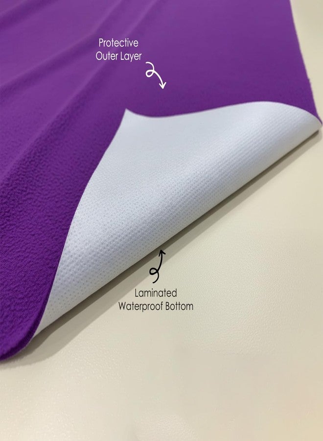 BabyMoo Changeable Dry Sheet I Water-Resistant Bed Protector Sheet I Baby Water Proof Dry Sheet (2, Maroon, Amethyst, Medium) - Image 2